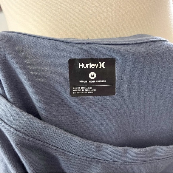 Hurley Men's Blue Pineapple Graphic Short Sleeve Cotton T-Shirt Size M - Picture 5 of 5